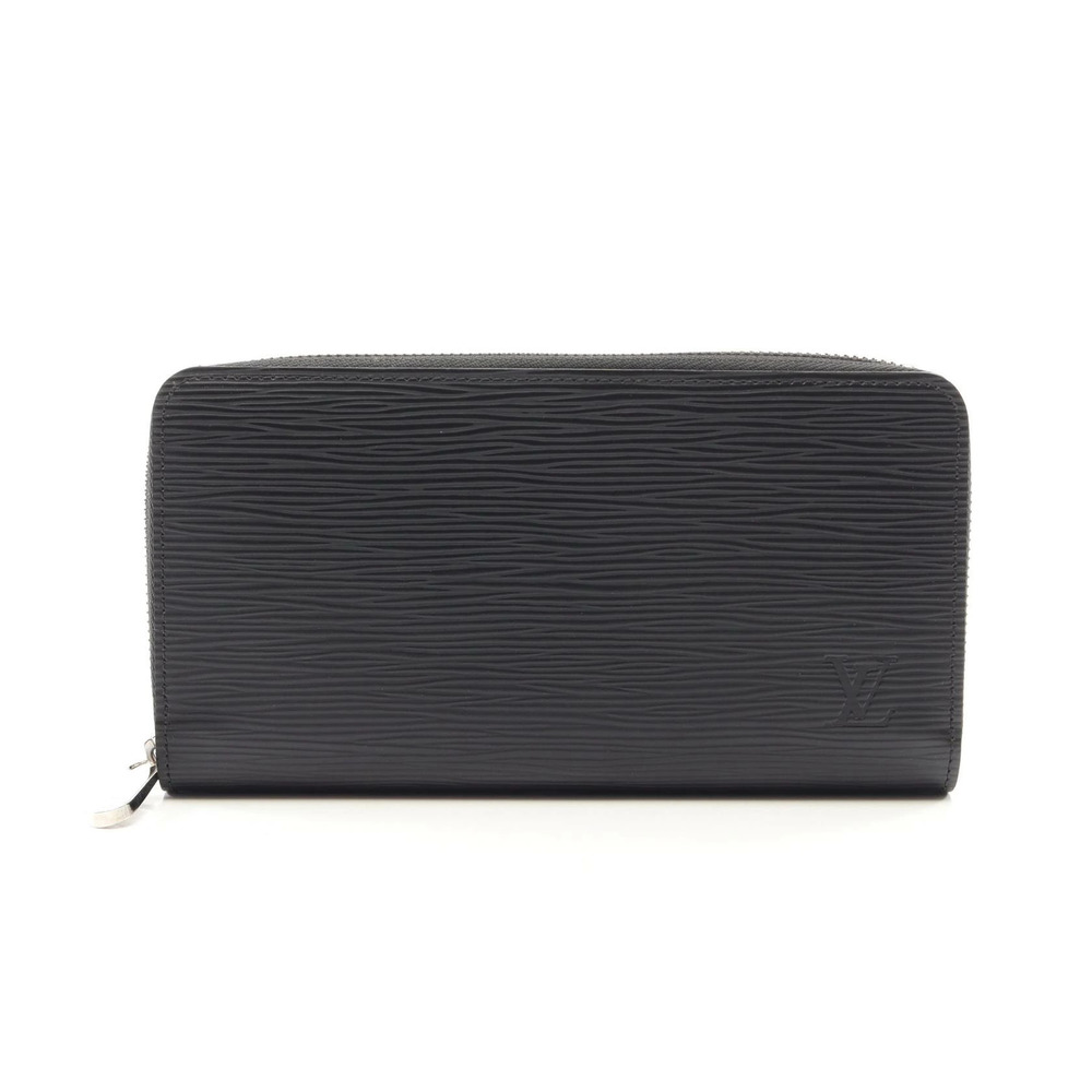 Louis Vuitton Zippy Wallet Round Long Leather Epi Black